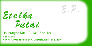 etelka pulai business card